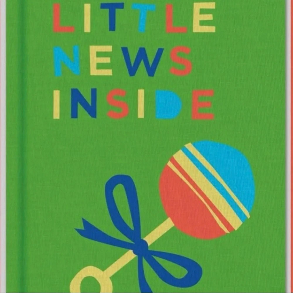 Little News Inside Baby Announcement Stationery Set Cherée Berry Paper Set of 2